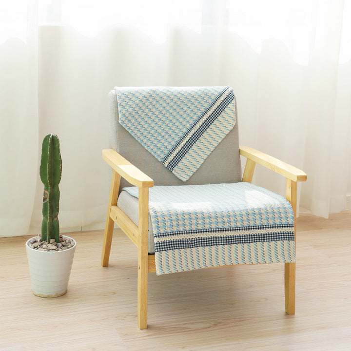 Sofa cushion set for 3-seater with non-slip underside and decorative stitching Stornfield