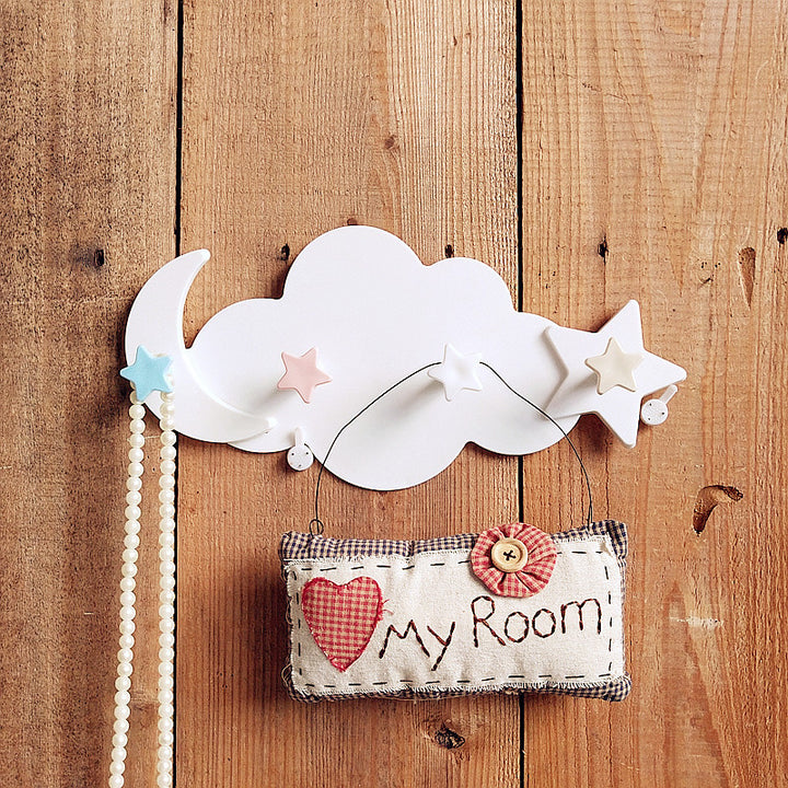 Decorative Cloud Wall Hook Organizer