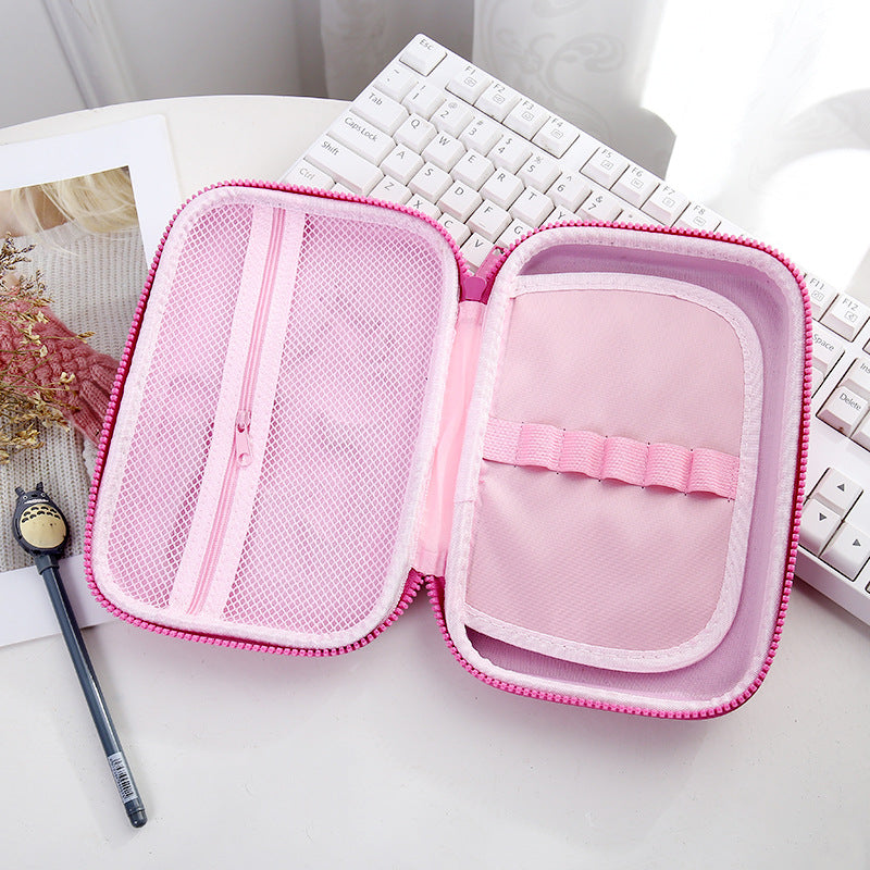 Whimsical Unicorn-Themed Zippered Pencil Case