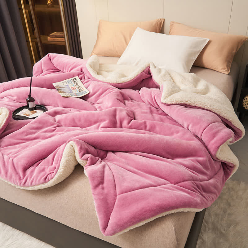 Stornfield | Couverture en velours épais double face en cube