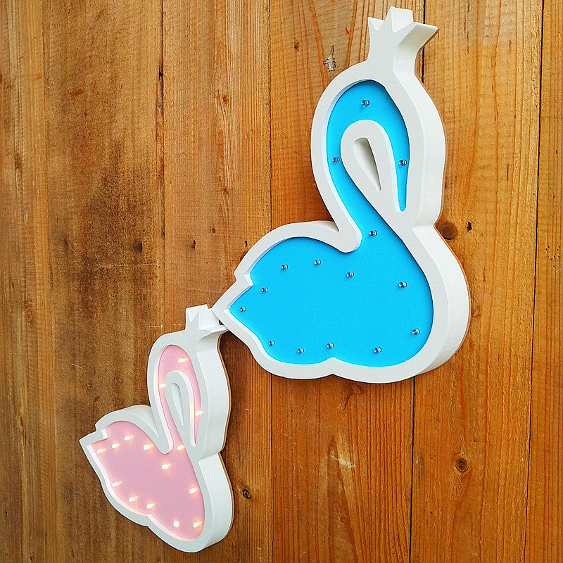 Decorative LED Swan Wall Lamp