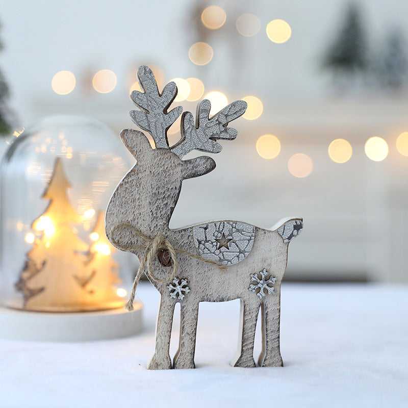 Decorative Wooden Reindeer Figurine