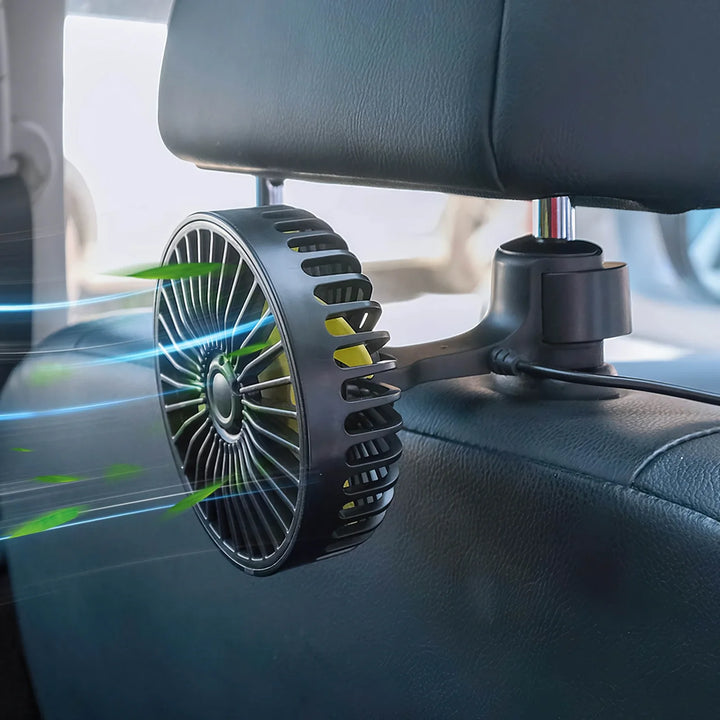 Portable Car Fan Cooler with USB and 3 Wind Settings | Stornfield