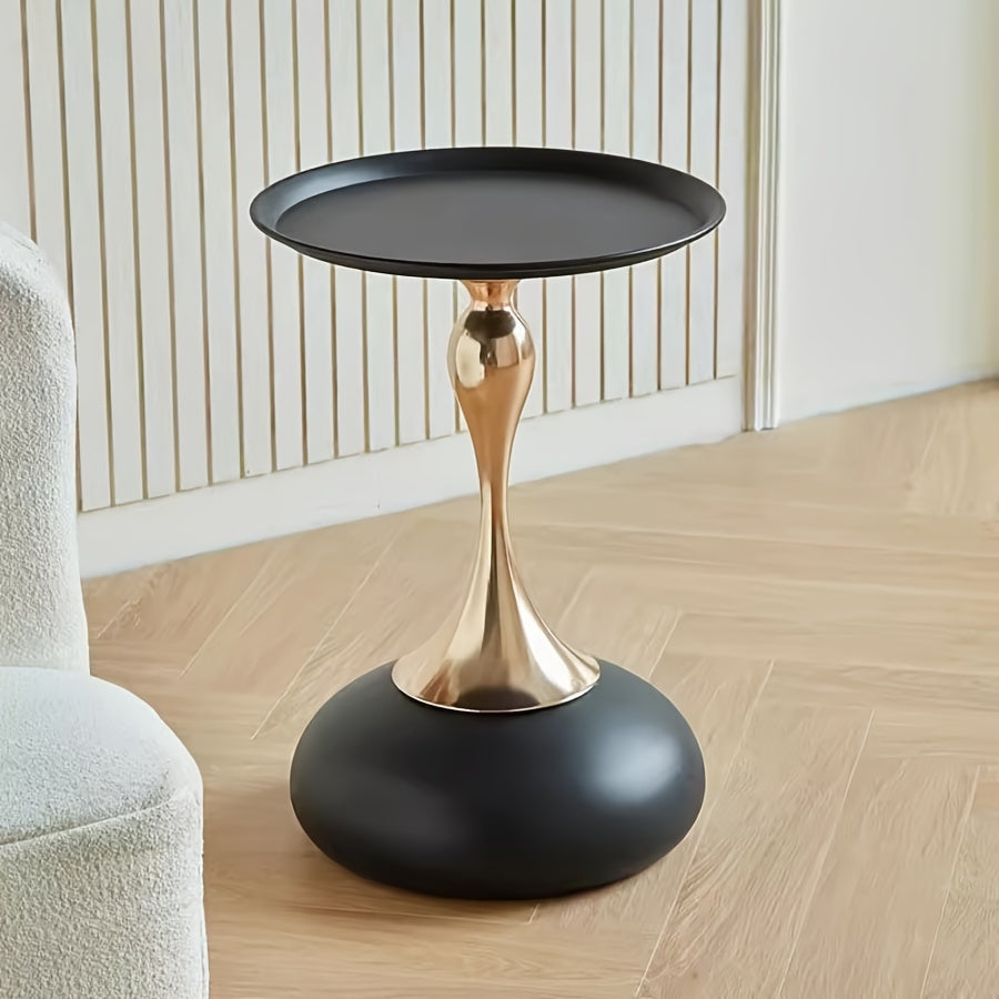 Modern side cabinet with ceramic base and metal legs – 55 cm high | Stornfield