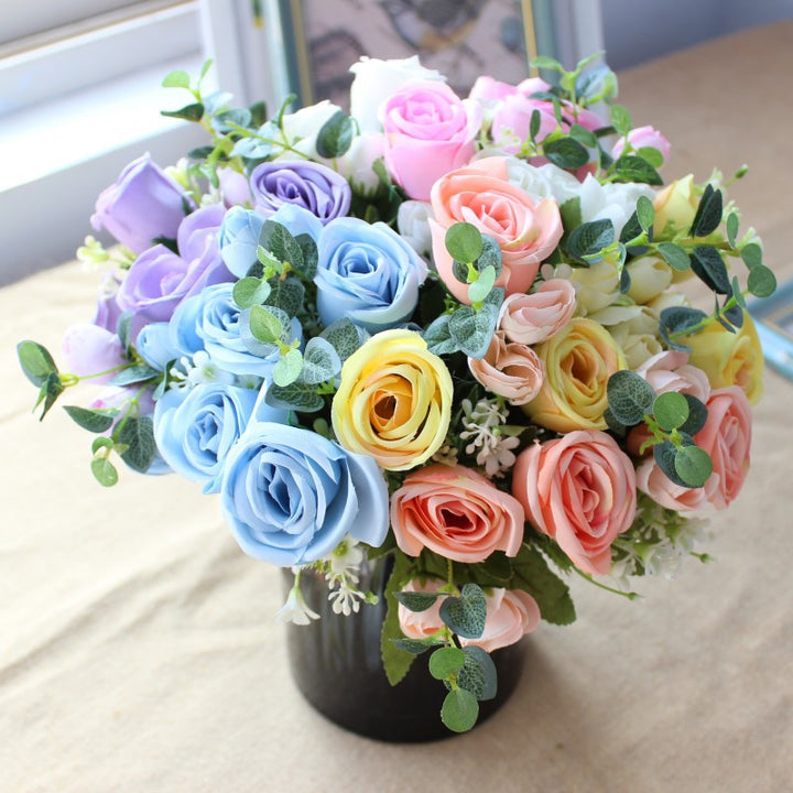 Realistic Silk Flower Bouquet