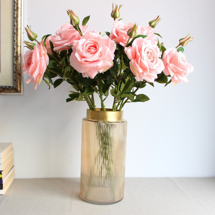 Realistic Floral Stem Rose