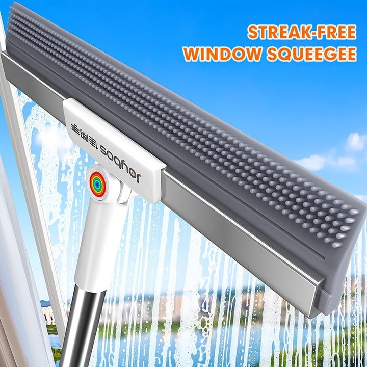 Floor wiper with rubber lip & TPE bristles | Stornfield