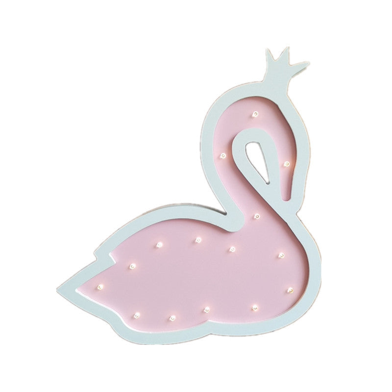 Decorative LED Swan Wall Lamp