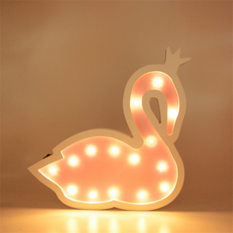 Decorative LED Swan Wall Lamp