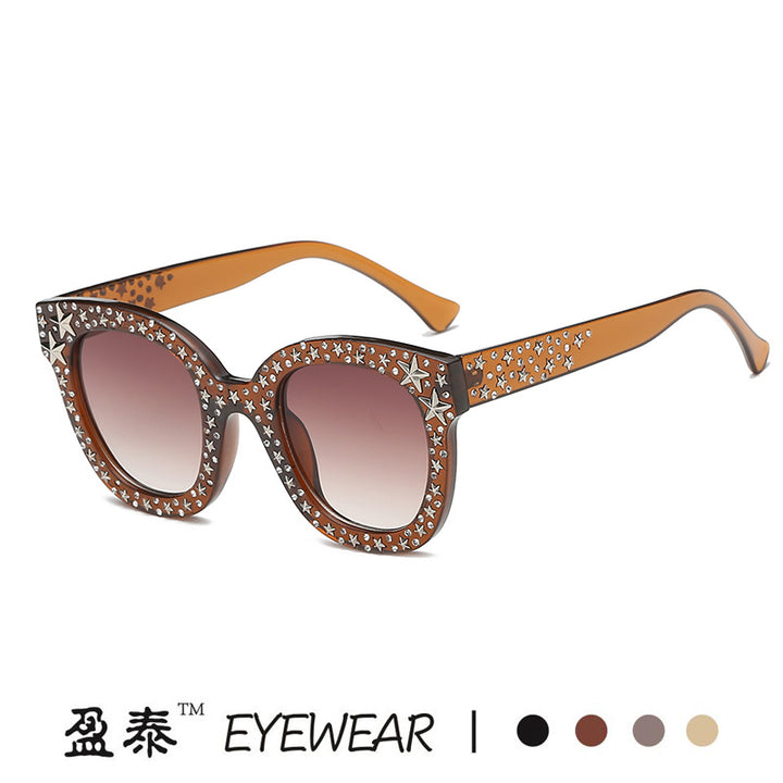 Ladies extravagant Cat-Eye sunglasses with dazzling rhinestone embellishments Stornfield