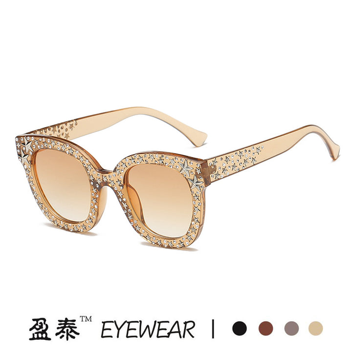 Ladies extravagant Cat-Eye sunglasses with dazzling rhinestone embellishments Stornfield