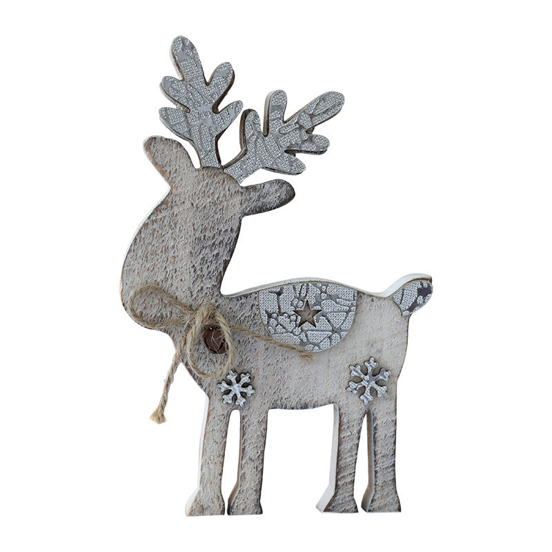 Decorative Wooden Reindeer Figurine