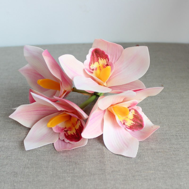 Realistic Orchid Flower Bouquet