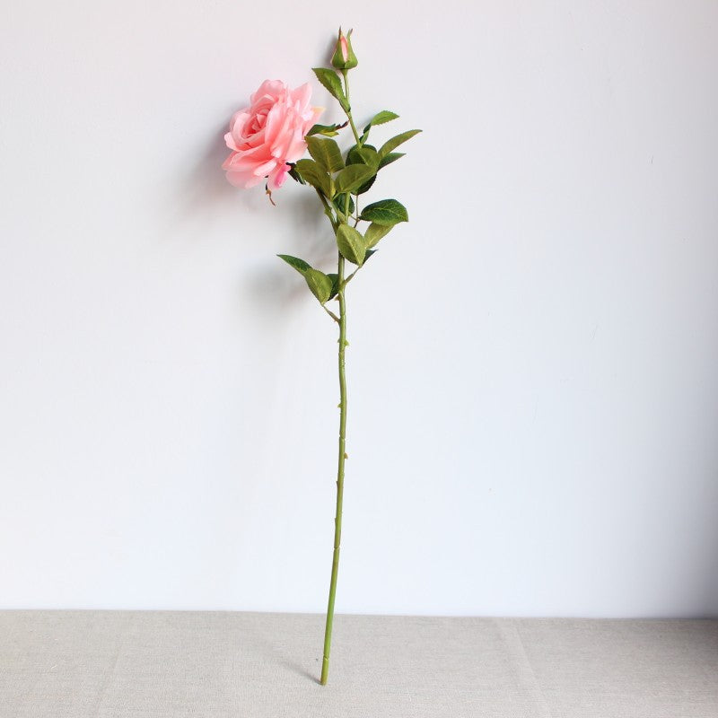 Realistic Floral Stem Rose