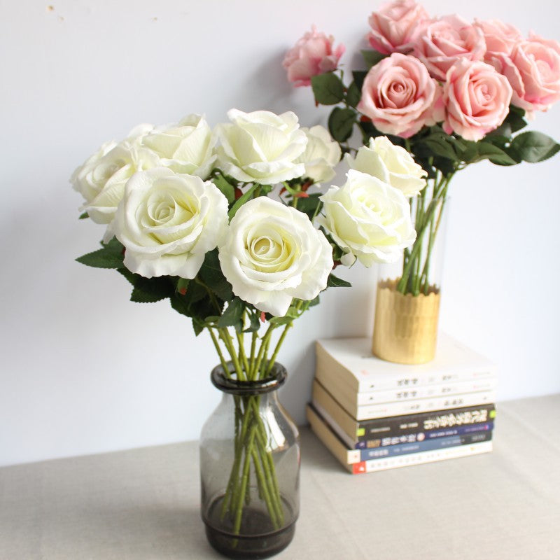 Realistic Silk Rose Stem