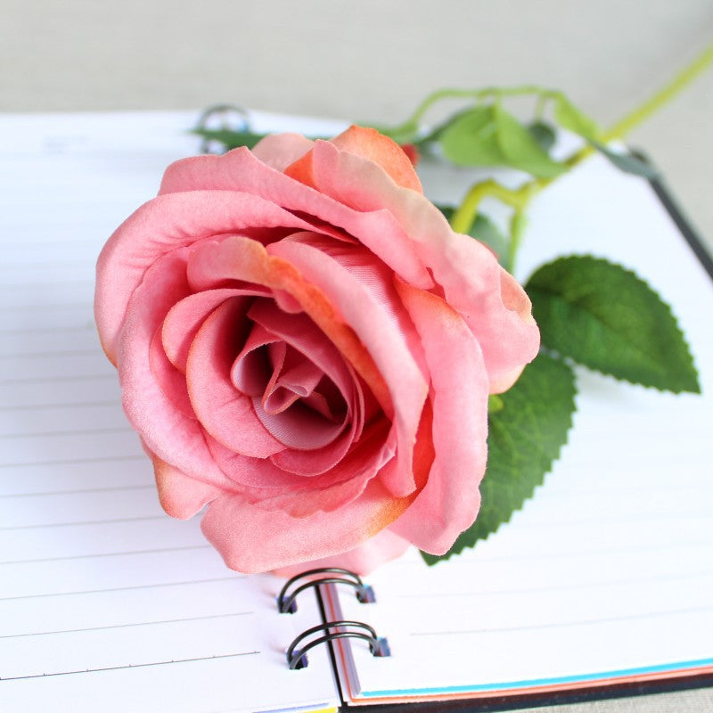 Realistic Silk Rose Stem