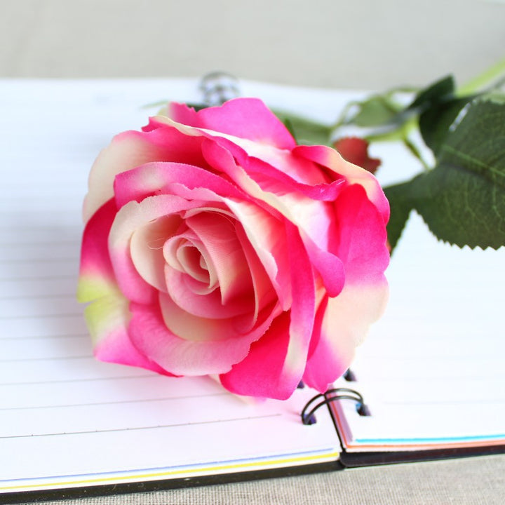 Realistic Silk Rose Stem