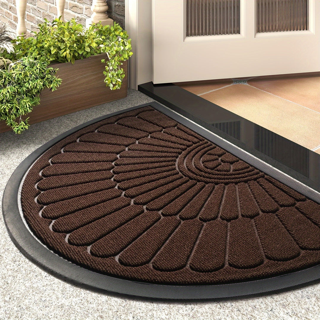 Semi-Round Rubber Mat – Durable and Slip-Resistant for Indoor and Outdoor | Stornfield