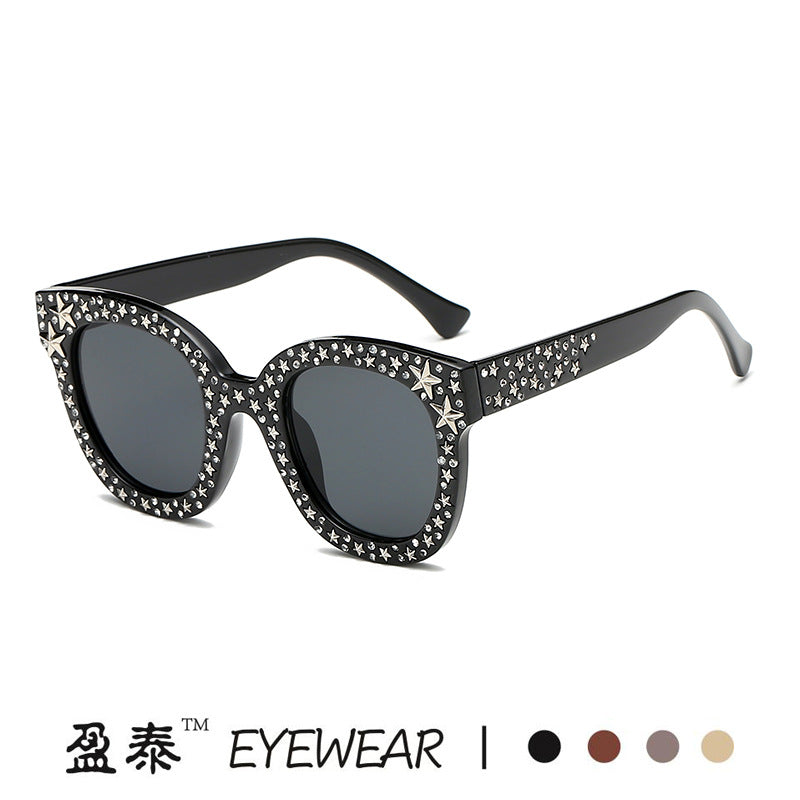 Ladies extravagant Cat-Eye sunglasses with dazzling rhinestone embellishments Stornfield