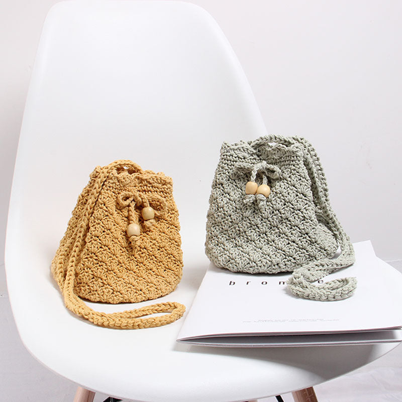 Hand-knotted Shoulder Bag in Modern Boho Style Stornfield
