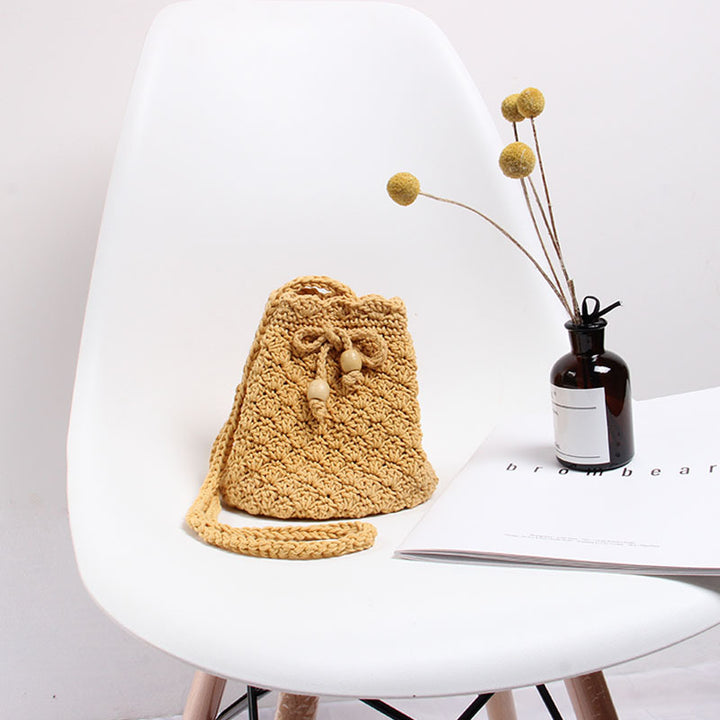 Hand-knotted Shoulder Bag in Modern Boho Style Stornfield