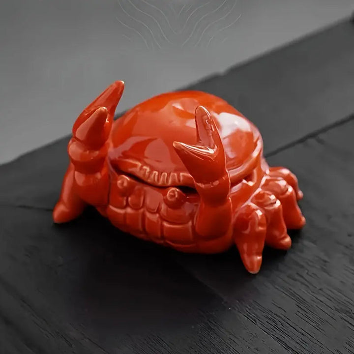 CrabbySmoke – Unique Crab-Shaped Ashtray with Stornfield Lid