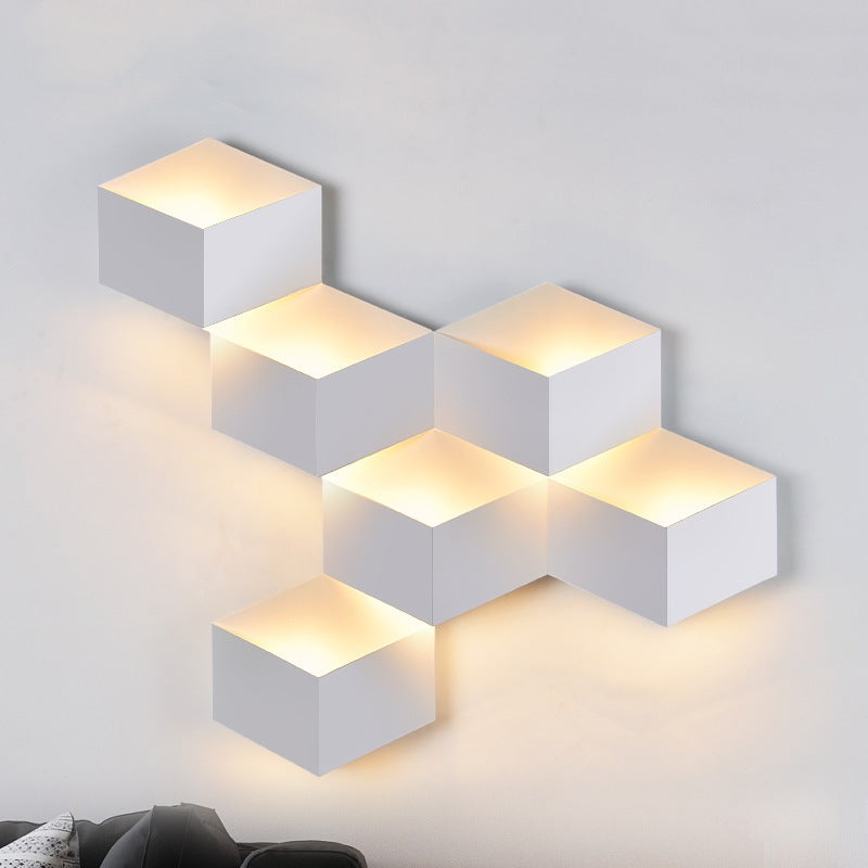 Geometric Wall Light Fixture