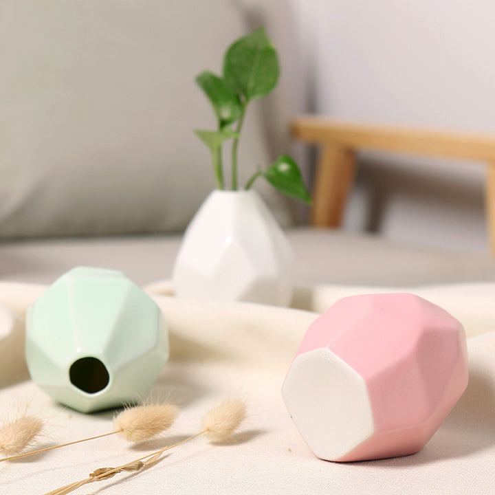 Geometric Ceramic Decorative Vase Stornfeild