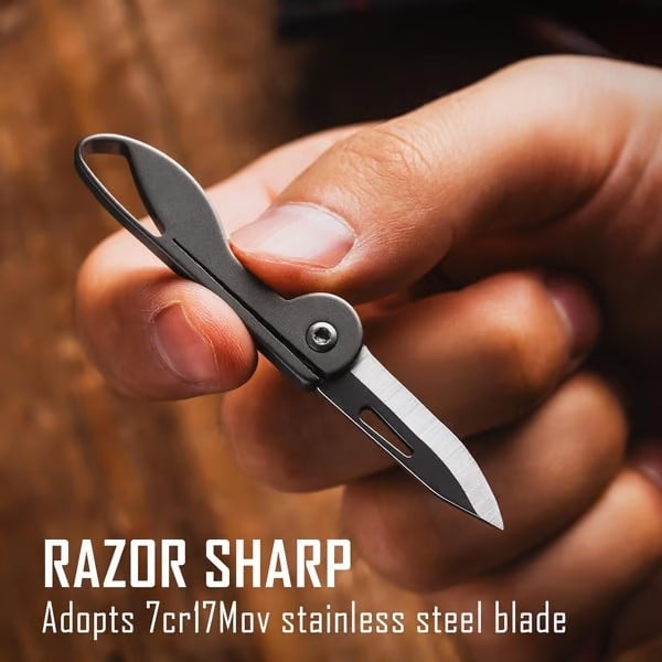 Mini Titanium Alloy Folding Pocket Knife Stornfield