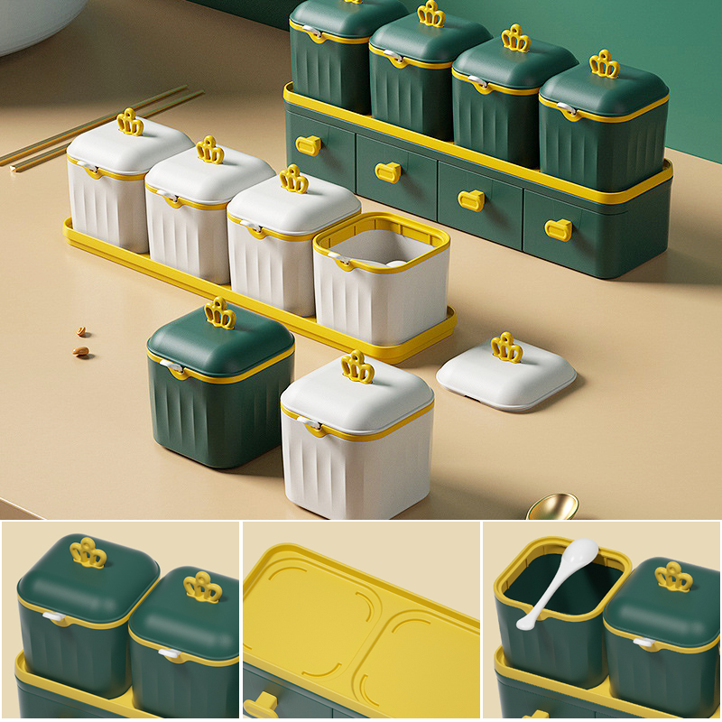 Double spice box set with drawers | Stornfield