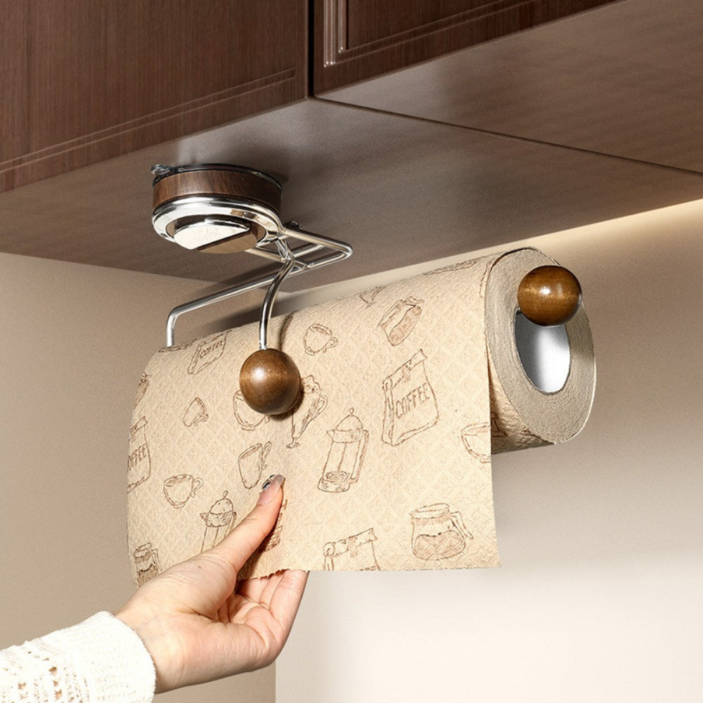 KeukenGrip Roll holder stainless steel paper towel holder with suction cup | Stornfield