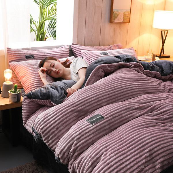 Stornfield | Thickened Corduroy Velvet Bedding Set