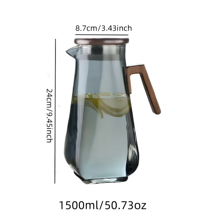 Glass Jug with Large Capacity – Heat Resistant and DuraStornfielde | Perfect for Water and Juice | Stornfield