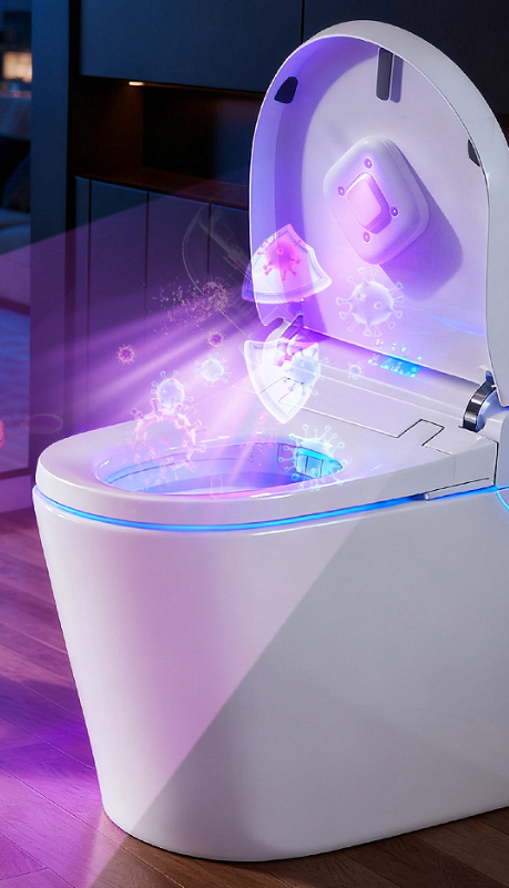 Stornfield | Rechargeable Attachable Ultraviolet LED Disinfection Lamp, with Auto-On/Off Design, for Home, Toilet & More