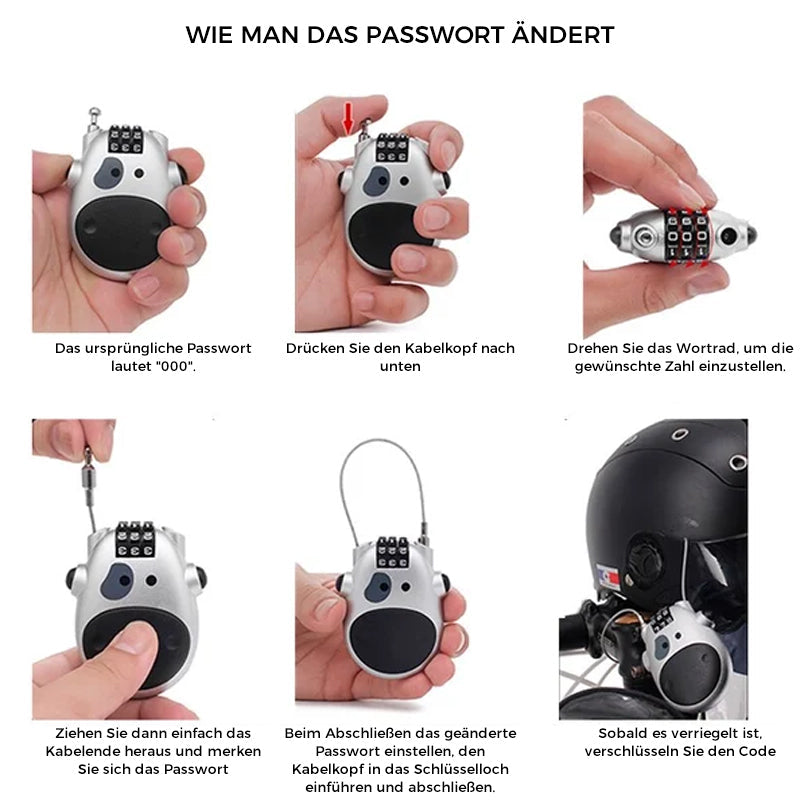 Portable theft-proof telescopic wire lock | Stornfield
