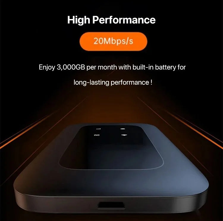 Stornfield | Portable 5G WiFi Router – High-Speed Mobile Wireless Internet Hotspot