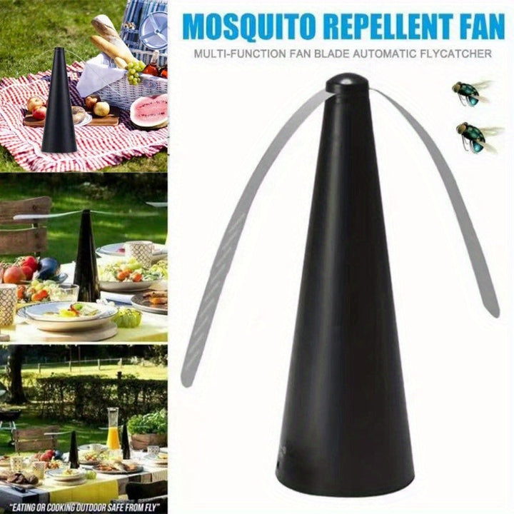 Compact Outdoor Fan Against Mosquitoes and Flies – Mobile and Battery Powered | Stornfield