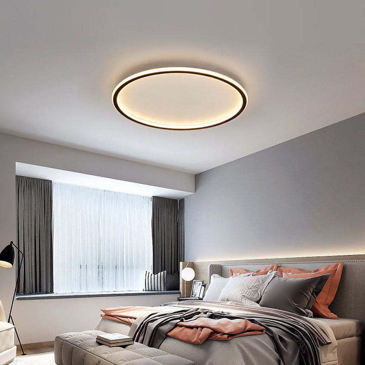 LunaNova - Modern LED Ceiling Light Metal/Acrylic for Living and Bedroom, Stornfieldack/White Design | Stornfield