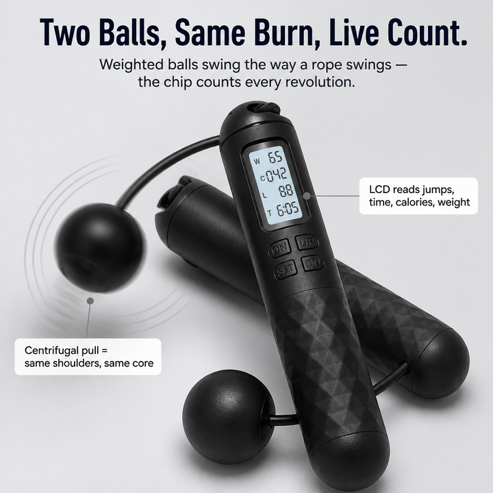 PulseRope Wireless Jump Rope with LCD Display | Stornfield