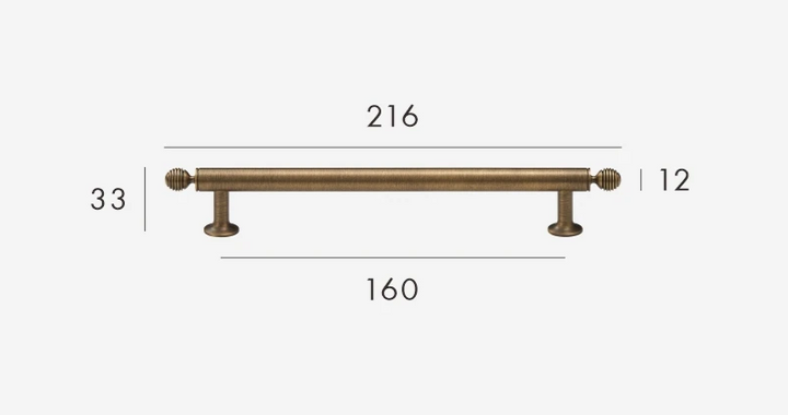 BrassElegance Solid Brass Antique T-Handle Stornfield