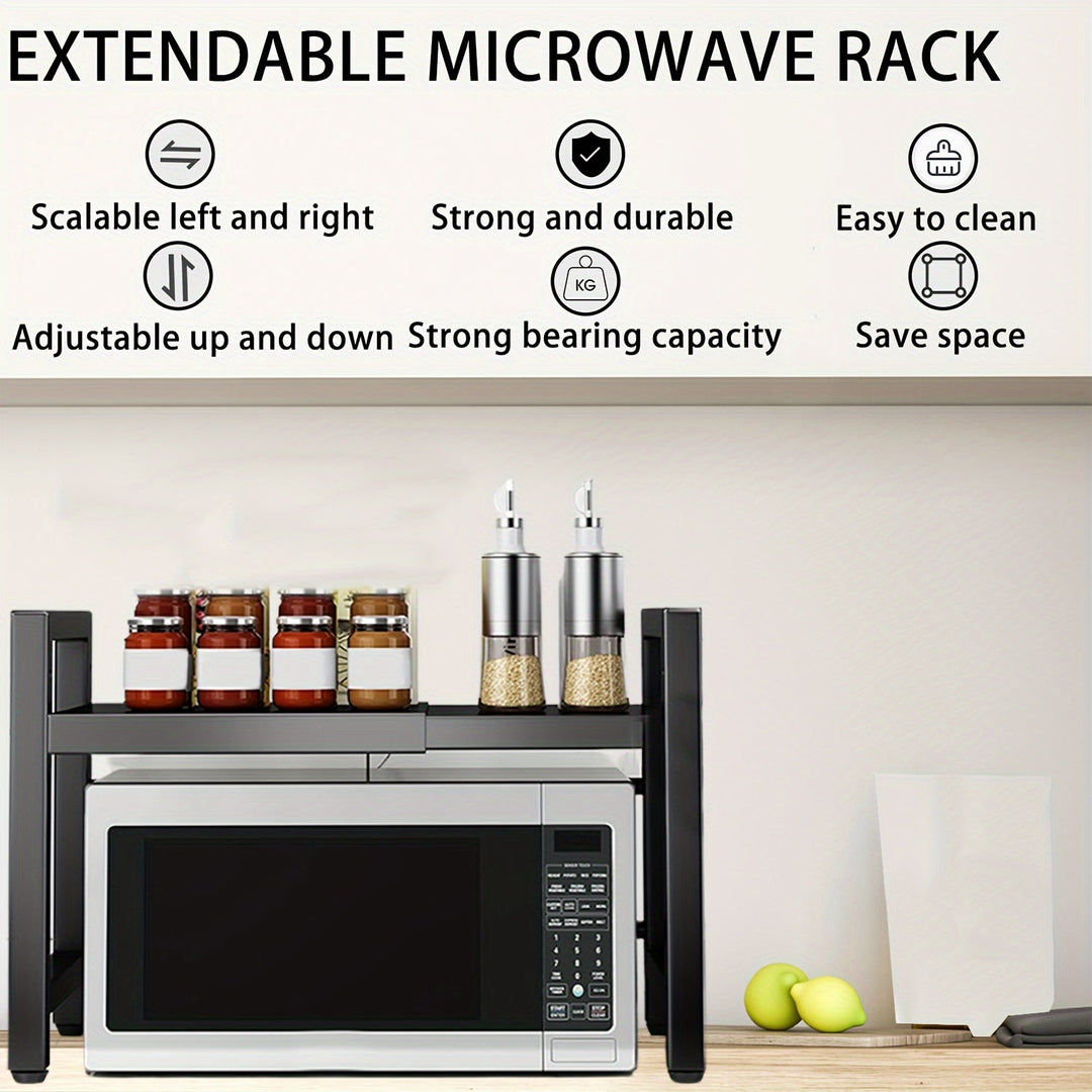 Expandable Microwave Shelf 2 Levels | Stornfield