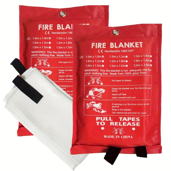 Fireproof Fiberglass Fire Blanket – Compact Safety Blanket for Home, Kitchen, and Car | Stornfield