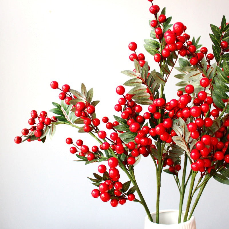Decorative Green Berry Stem