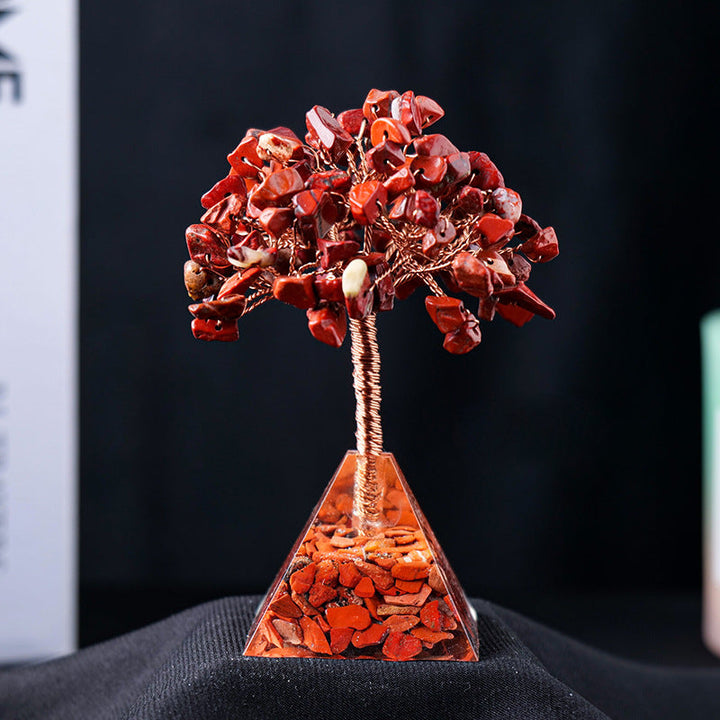 Stornfield | Base en gravier de pierre naturelle en pyramide pour arbre Feng Shui