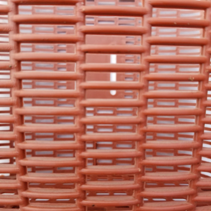 durable ventilated plastic laundry hamper with woven grid design Stornfield