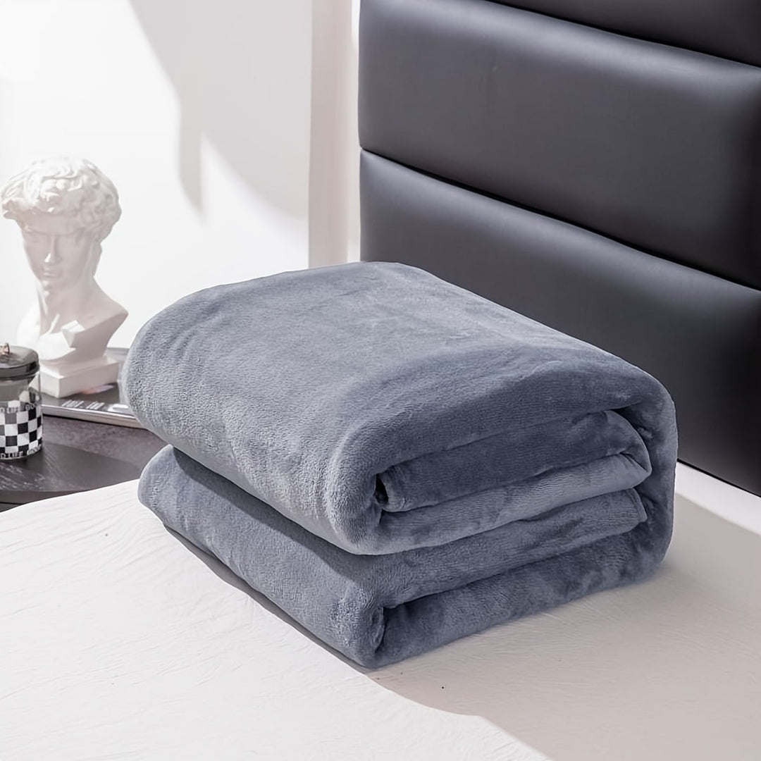 Stornfield | Soft and Warm Grey Flannel Blanket for All Seasons