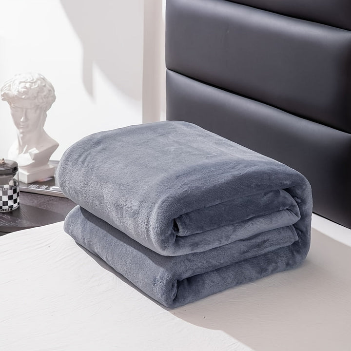 Stornfield | Soft and Warm Grey Flannel Blanket for All Seasons