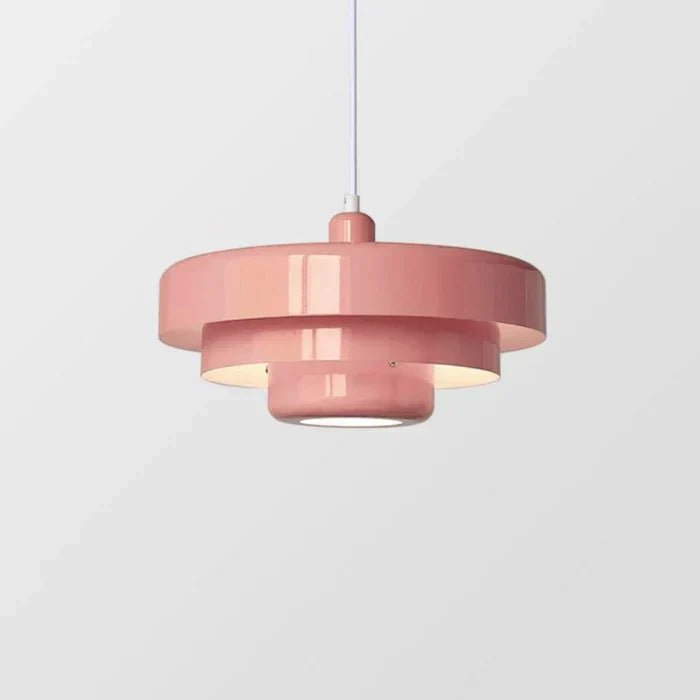 Vintage LED Pendant Light | Multi-layered Metal in Nordic Design | Multiple Colors