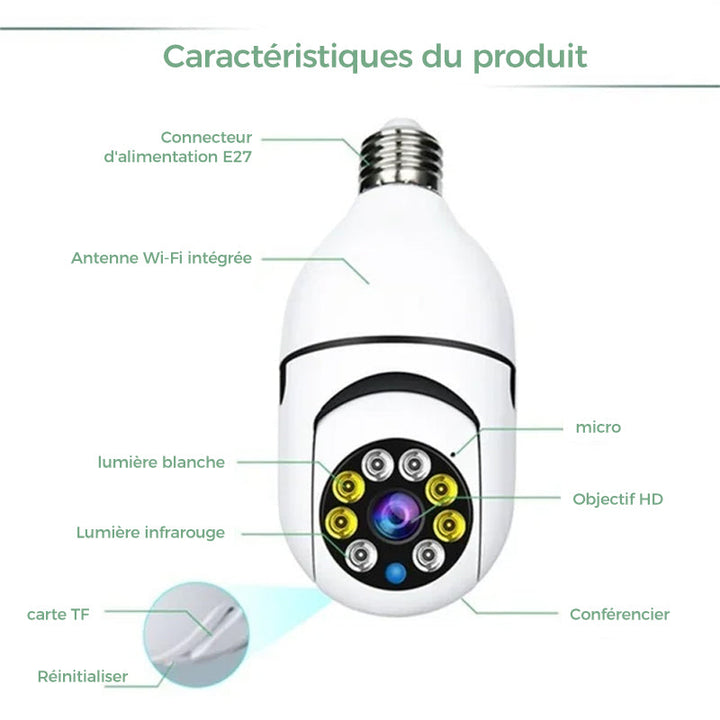 Wireless Bulb Security Camera | Stornfield