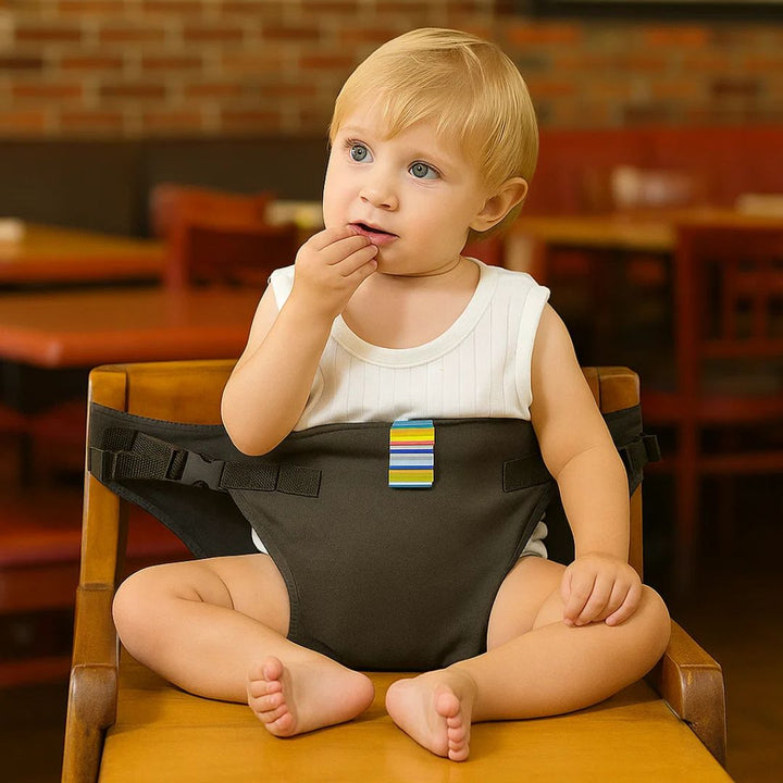 SeatGuard | Baby Chair Harness - Secure and Adjustable Fit - Breathable Cotton Fabric - Portable Feeding Safety Solution for Traveling Parents Stornfield